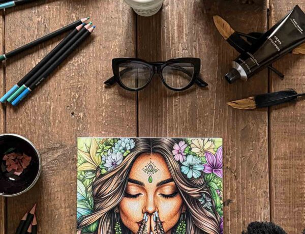 Zeitgeist Living Malbuch für Erwachsene mit Buntstiften und Duftkerze